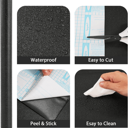 Matte Peel and Stick Vinyl Wallpaper, Waterproof Self-Adhesive Contact Paper for Furniture & Walls