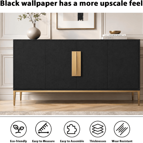 Matte Peel and Stick Vinyl Wallpaper, Waterproof Self-Adhesive Contact Paper for Furniture & Walls
