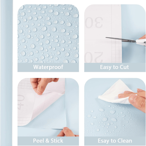 Matte Peel and Stick Vinyl Wallpaper, Waterproof Self-Adhesive Contact Paper for Furniture & Walls