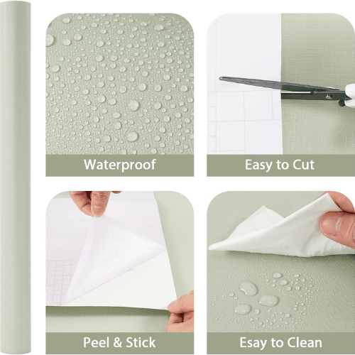 Matte Peel and Stick Vinyl Wallpaper, Waterproof Self-Adhesive Contact Paper for Furniture & Walls