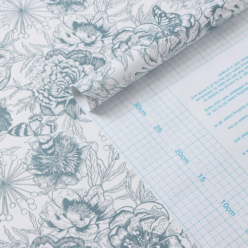 Modern Boho Floral Peel and Stick Vinyl Wallpaper, Removable Self-Adhesive Contact Paper Roll