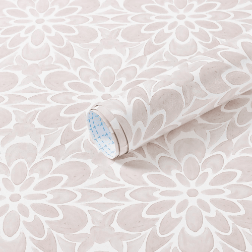Modern Boho Floral Peel and Stick Vinyl Wallpaper, Removable Self-Adhesive Contact Paper Roll
