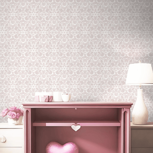 Modern Boho Floral Peel and Stick Vinyl Wallpaper, Removable Self-Adhesive Contact Paper Roll