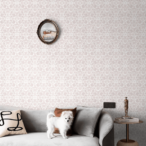 Modern Boho Floral Peel and Stick Vinyl Wallpaper, Removable Self-Adhesive Contact Paper Roll