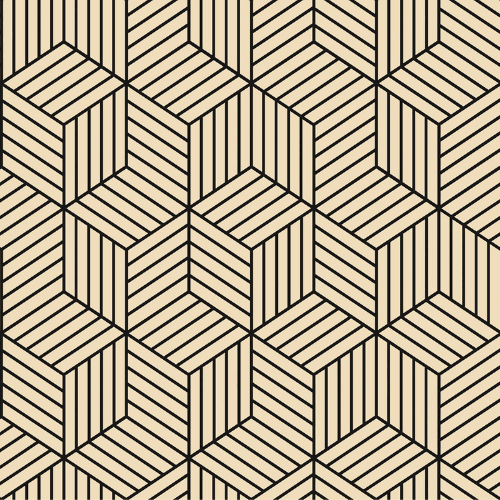 Modern Geometric Hexagon Peel and Stick PVC Wallpaper Roll, Waterproof Removable Self-Adhesive
