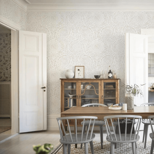 Boho Floral Peel and Stick Vinyl Wallpaper Roll, Removable Self-Adhesive Contact Paper