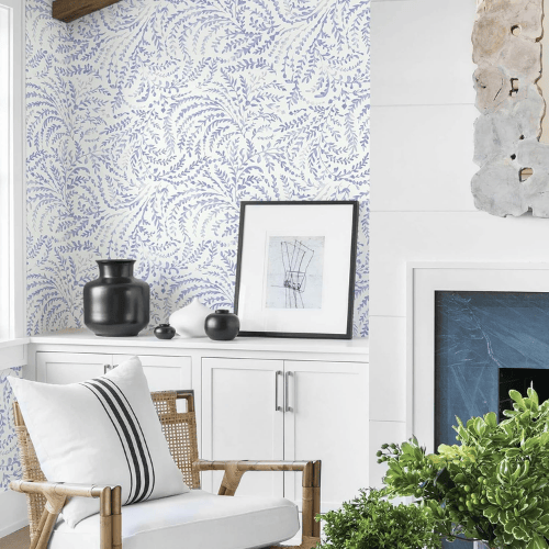 Boho Floral Peel and Stick Vinyl Wallpaper Roll, Removable Self-Adhesive Contact Paper