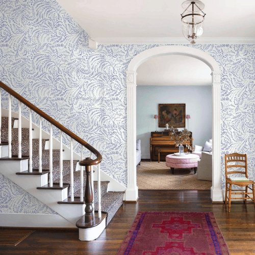 Boho Floral Peel and Stick Vinyl Wallpaper Roll, Removable Self-Adhesive Contact Paper