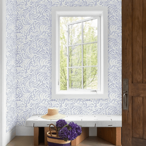 Boho Floral Peel and Stick Vinyl Wallpaper Roll, Removable Self-Adhesive Contact Paper
