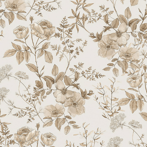 Boho Botanical Floral Peel and Stick Vinyl Wallpaper Roll