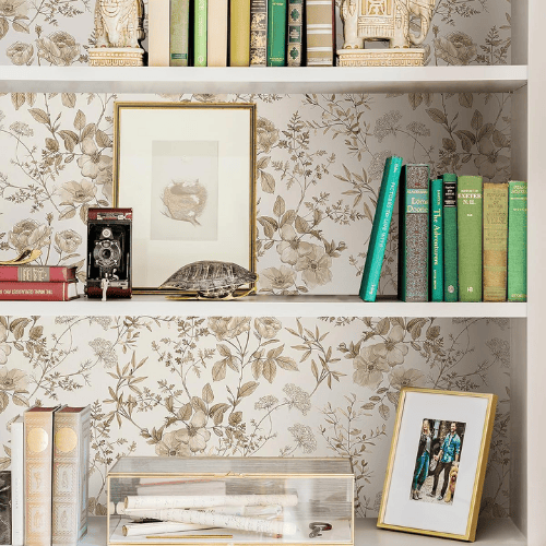 Boho Botanical Floral Peel and Stick Vinyl Wallpaper Roll