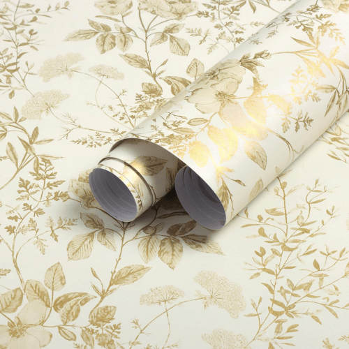 Boho Botanical Floral Peel and Stick Vinyl Wallpaper Roll