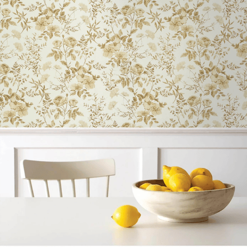 Boho Botanical Floral Peel and Stick Vinyl Wallpaper Roll