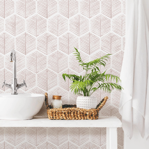 Modern Geometric Boho Peel and Stick Wallpaper