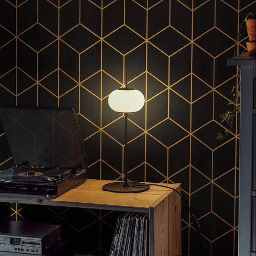 Modern Striped Geometric Peel and Stick Wallpaper