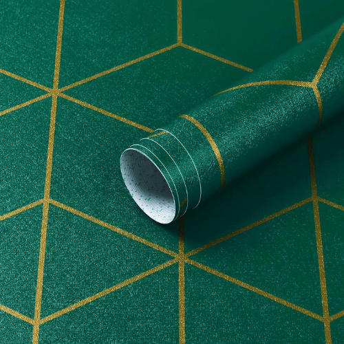 Modern Striped Geometric Peel and Stick Wallpaper
