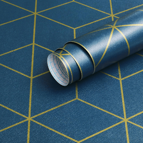 Modern Striped Geometric Peel and Stick Wallpaper